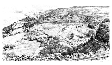 Illustration of Garn Ddyrys Forge