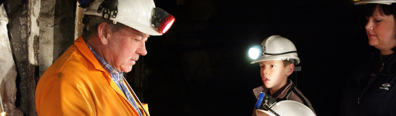 School visit underground at Big Pit