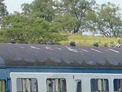 Trains at the station at Blaenavon Heritage Railway