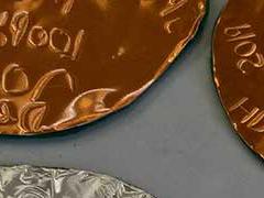 Blaenavon Heritage VC School year 5 pupils, having visited and learnt about the Ironworks, created their own Truck Shop coinage