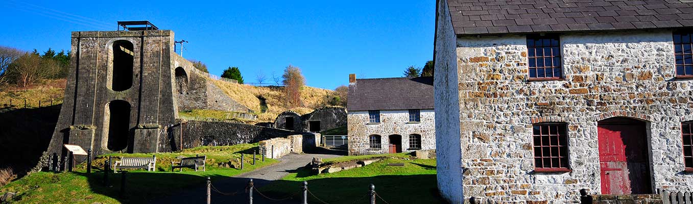 Blaenavon Ironworks - Balance tower and cottages