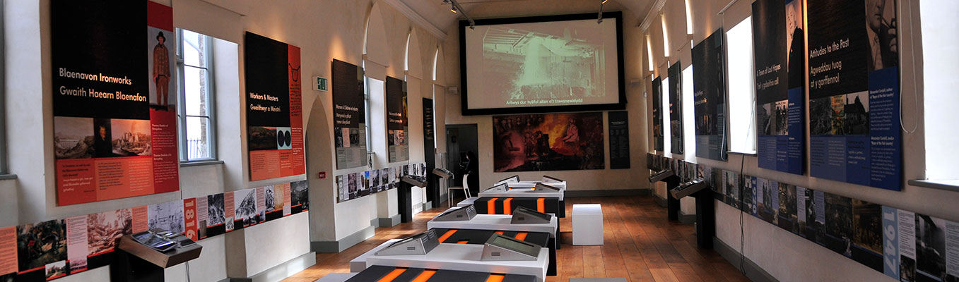 Main exhibition hall at Blaenavon World Heritage Centre