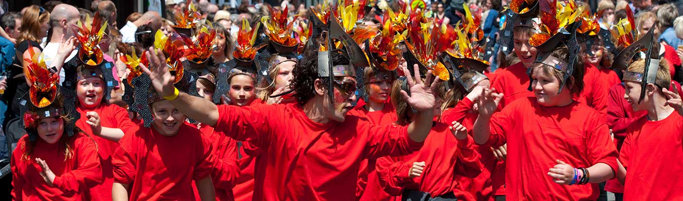 Procession at Blaenavon World Heritage Day