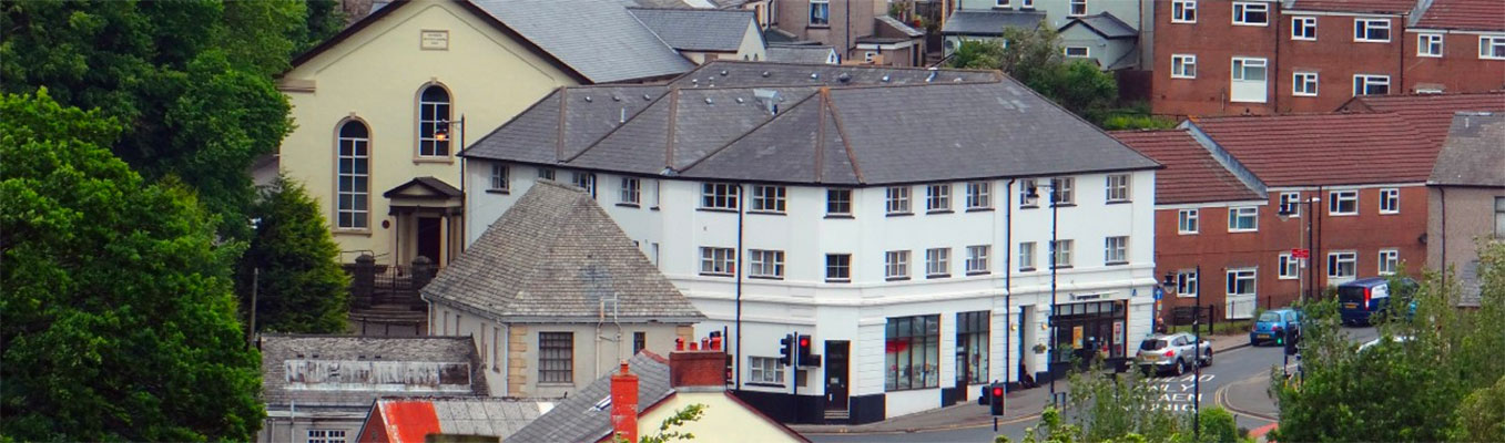 The co-operative building, known as Church View, part of which still contains a co-operative store (Acknowledgment: N.A. Matthews)