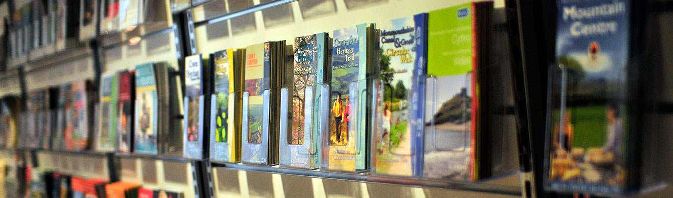 Leaflet display in World Heritage Centre