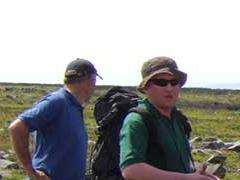 Tour guide with a group of visitors