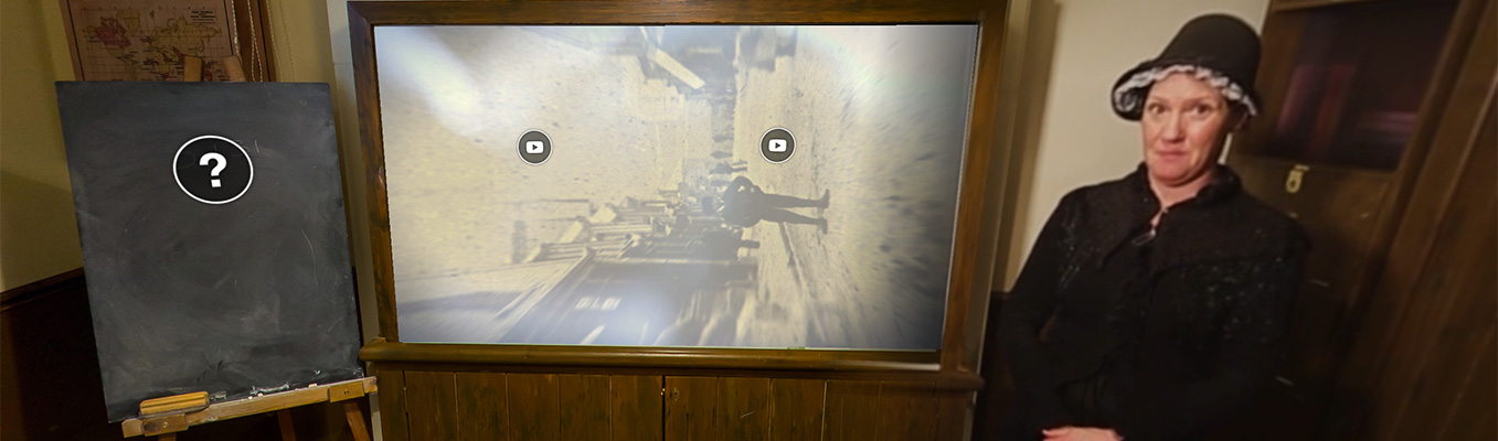 Screenshot of virtual Blaenavon school room