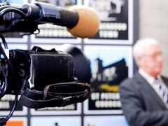 BBC camera at the World Heritage Centre opening