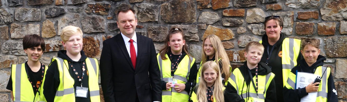 Youth Ambassadors with Nick Thomas Symonds MP