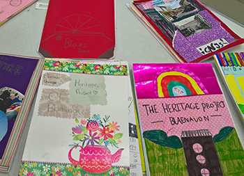 Pupils created their Blaenavon Heritage Project Work Books
