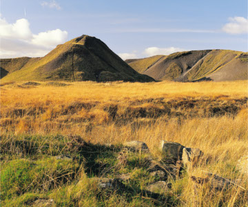 A view of Coity Tips which can be seen on the Spoil to Spectacular walk