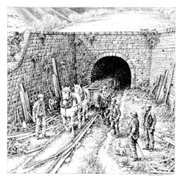Illustration of the Pwll Du Tunnel